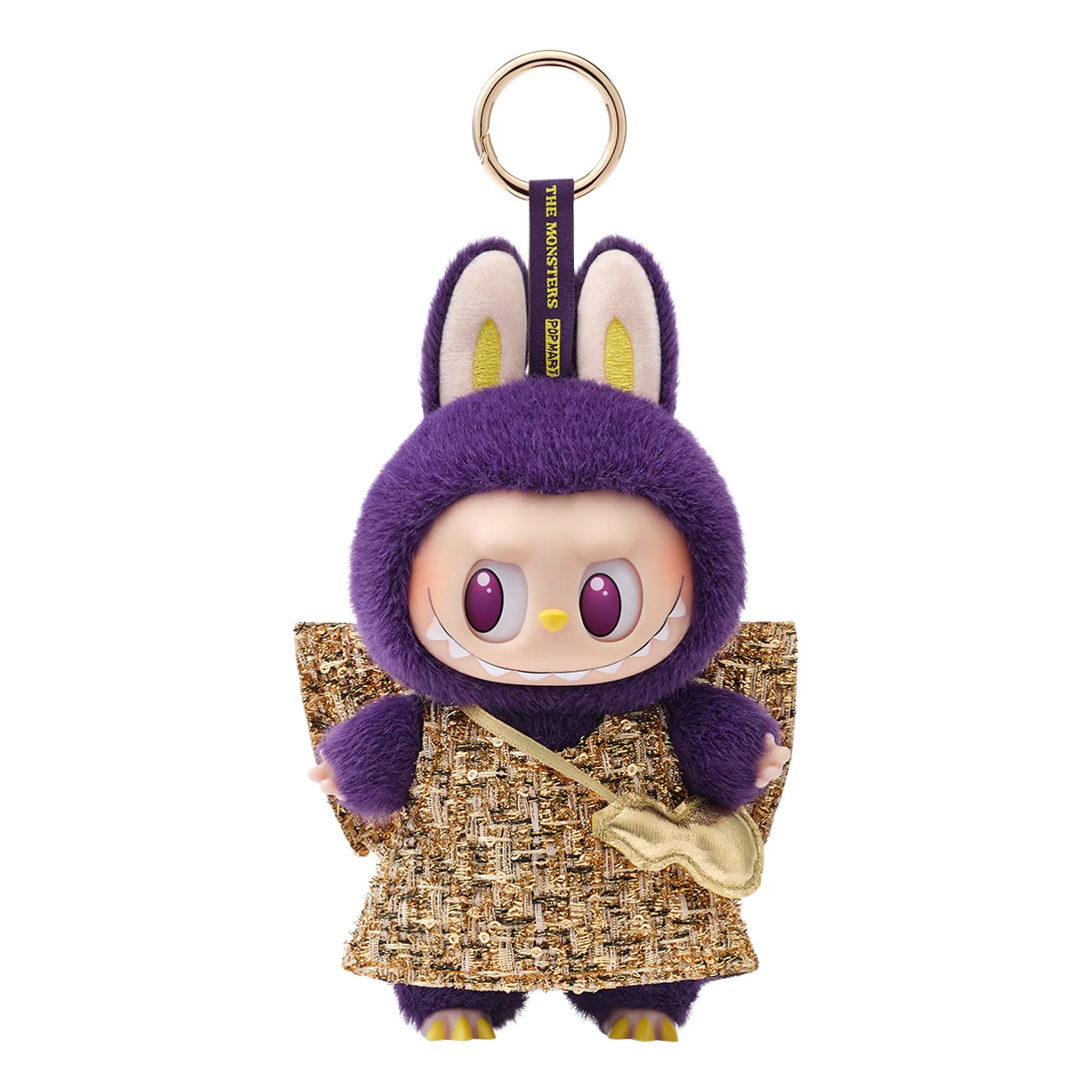 Front View of Pop Mart Labubu x Pronounce Wings of Fortune Vinyl Plush Hanging Card (Single)